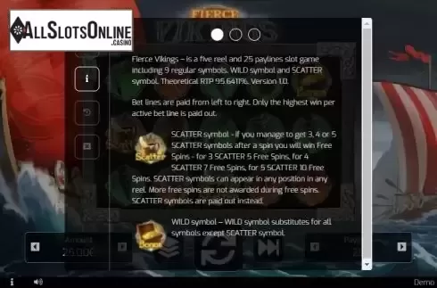 Features screen