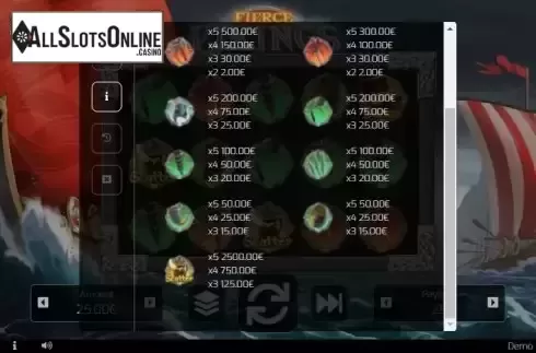 Paytable screen 2