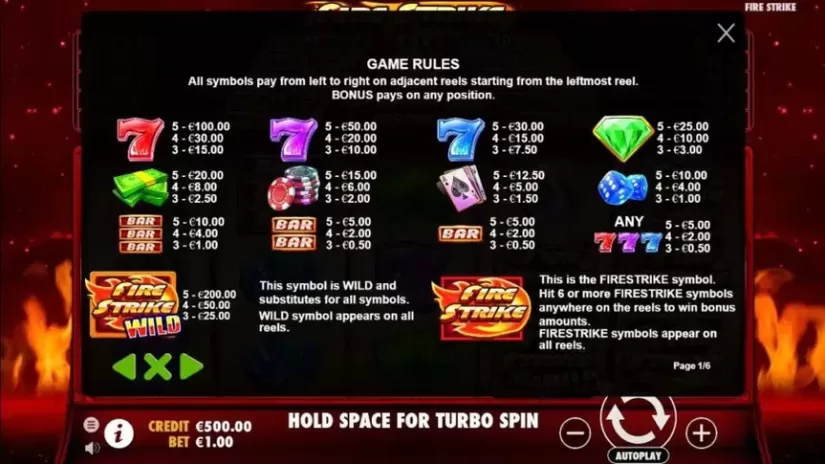 Fire Strike slot screenshot 2