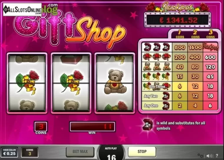 screen 2. Gift Shop from Play'n Go