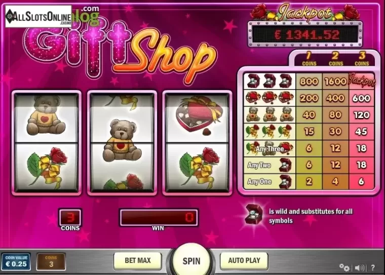 paytable 1. Gift Shop from Play'n Go