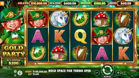 Gold Party slot screenshot 1