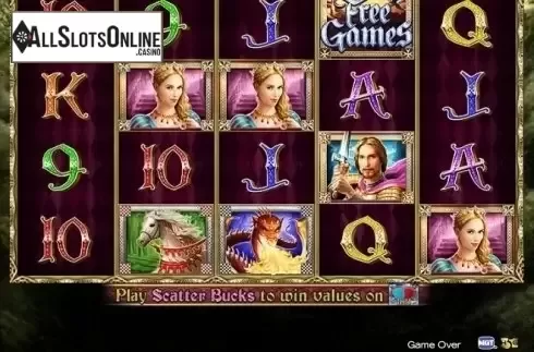 Game Workflow screen. Golden Knight from High 5 Games