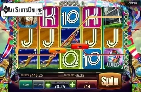 Win screen 2. Goool!! from MultiSlot