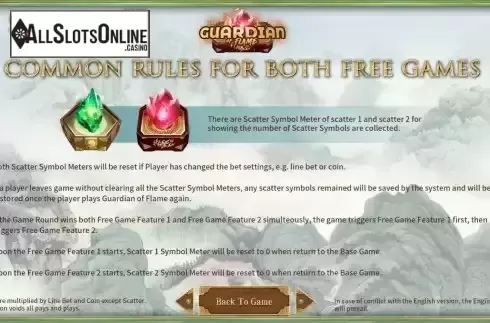 Free Games screen