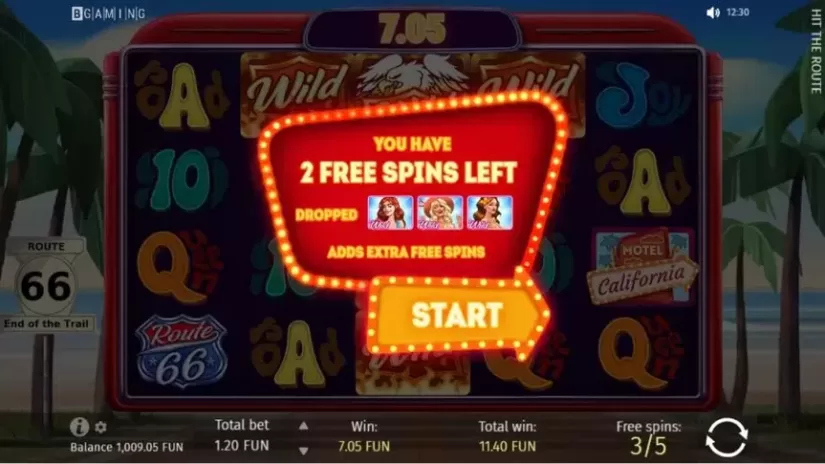 Hit The Route slot screenshot 4