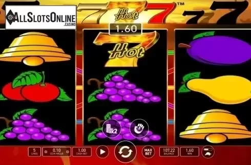 Win Screen. Hot 777 from Wazdan
