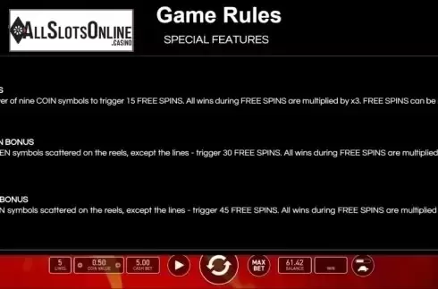 Game Rules. Hot 777 from Wazdan