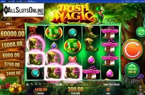 Win Screen . Irish Magic from IGT