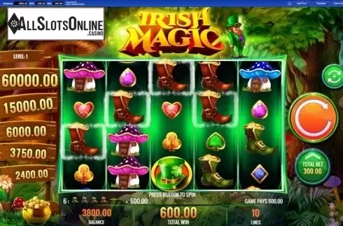 Win Screen 3. Irish Magic from IGT