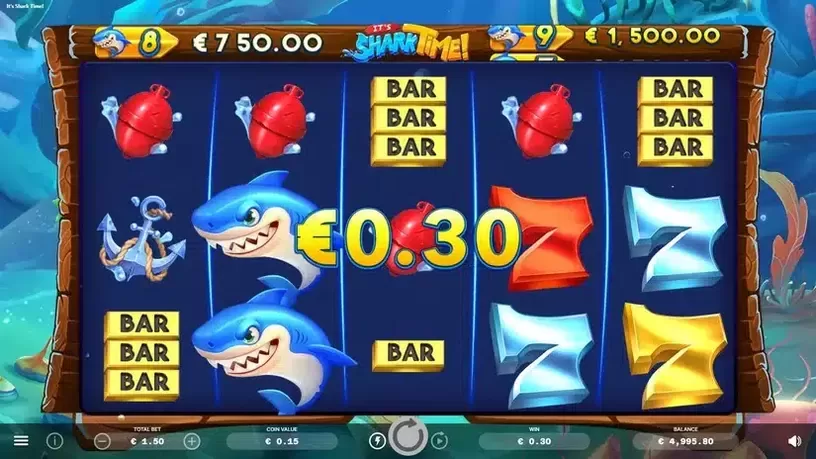 It's Shark Time slot screenshot 2