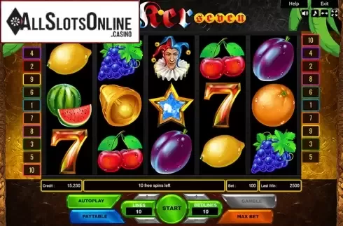 Reel Screen. Joker Seven from Platin Gaming