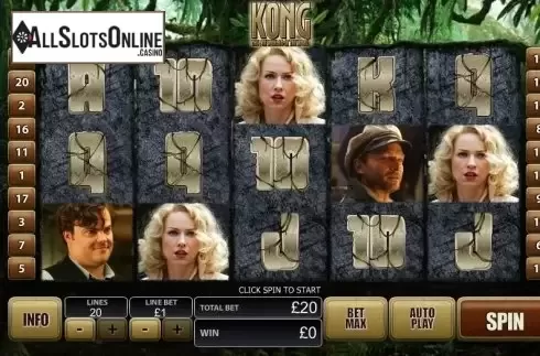 Reels. Kong from Playtech
