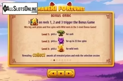 Paytable 2. Maneki Fortunes from Skywind Group