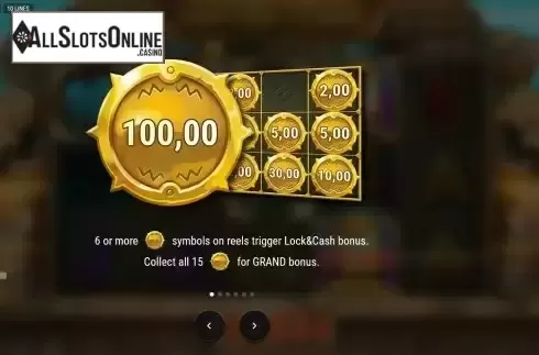Bonus symbol screen