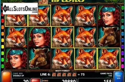 Win screen 2. Misty Forest from Casino Technology