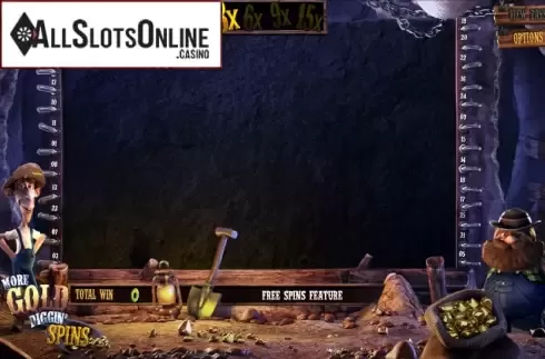 Free spins. More Gold Diggin from Betsoft