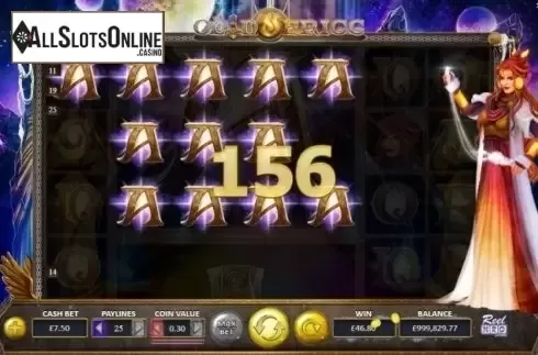 Win Screen. Odin and Frigg from ReelNRG