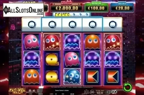 Game Workflow screen . Pac-Man: Wild Edition from Ainsworth