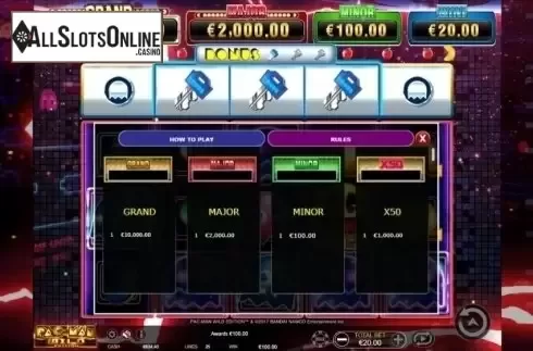 Paytable 2. Pac-Man: Wild Edition from Ainsworth