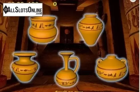 Bonus Game screen. Pharaoh's Magic from Magic Dreams