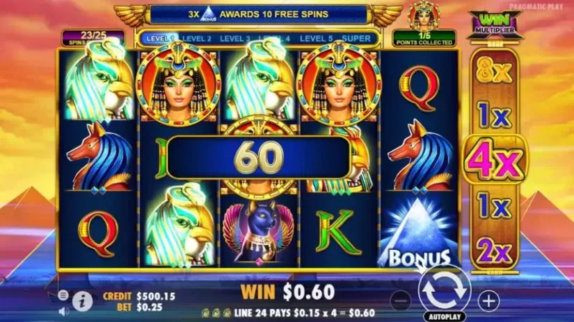 Queen of Gold slot screenshot 5