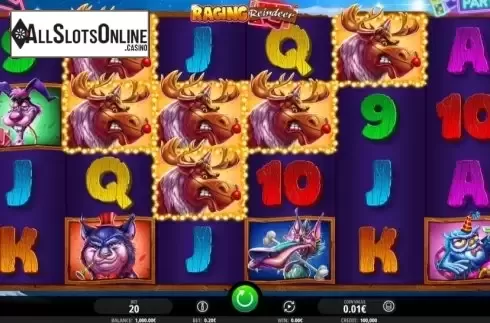 Reel Screen. Raging Reindeer from iSoftBet
