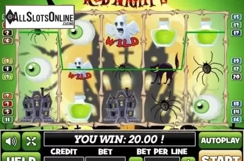 Win Screen. Red Nights from PlayPearls