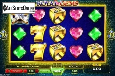 Game Workflow screen. Royal Gems (GameArt) from GameArt