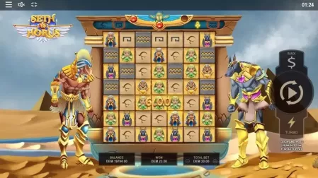 Seth vs Horus slot screenshot 3