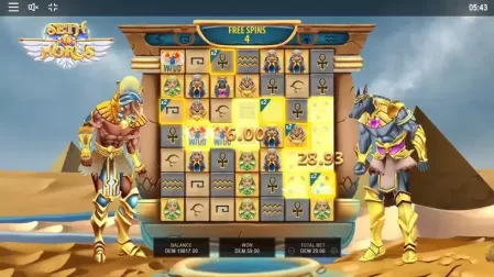 Seth vs Horus slot screenshot 5