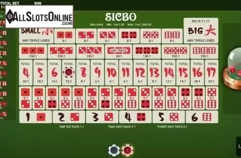 Reel screen. Sic Bo (OneTouch) from OneTouch