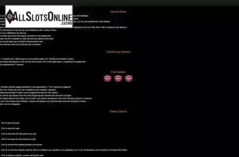 Features screen