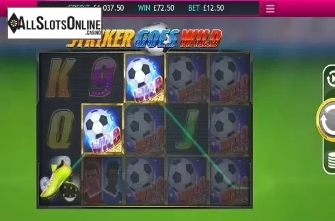Wild win screen. Striker Goes Wild from Eyecon