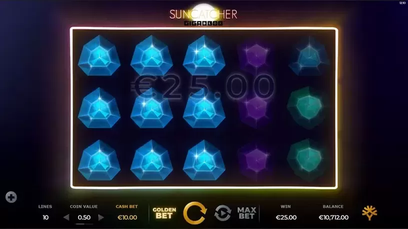 Suncatcher Gigablox slot screenshot 2