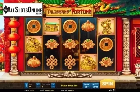 Reel screen. Talismans of Fortune from Evoplay Entertainment