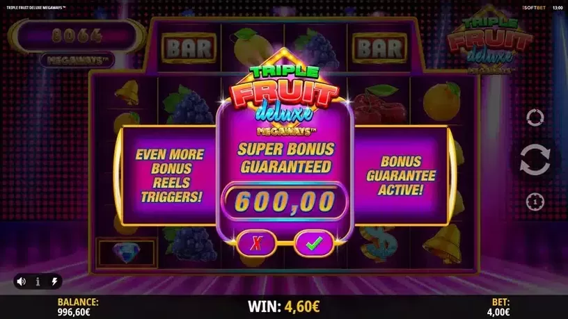 Triple Fruit Deluxe Megaways slot screenshot 3