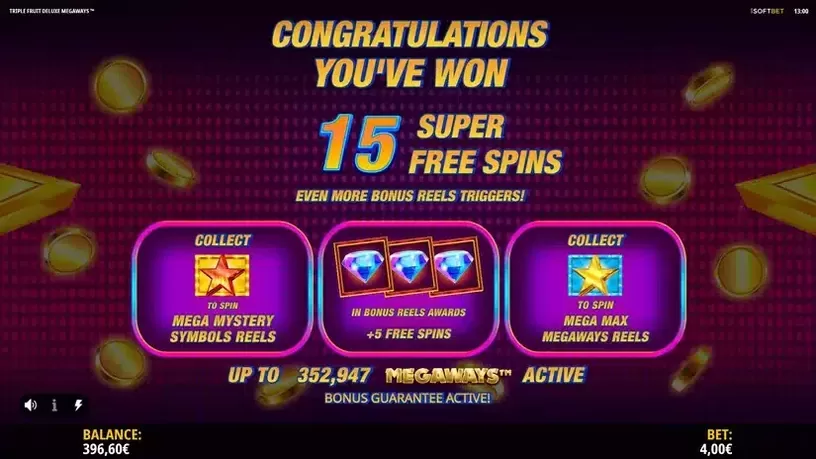 Triple Fruit Deluxe Megaways slot screenshot 4