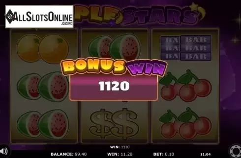 Win screen 1. Triple Stars from KAJOT