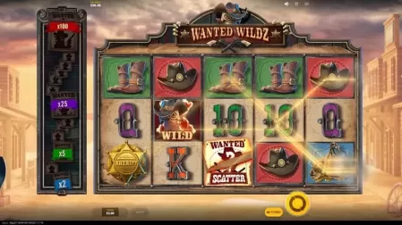 Wanted Wildz slot screenshot 3
