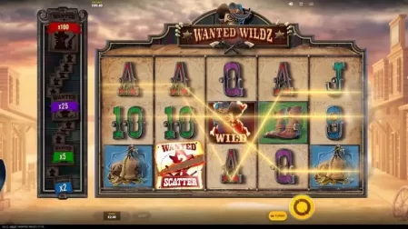 Wanted Wildz slot screenshot 2