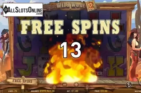 Free Spins Win Screen