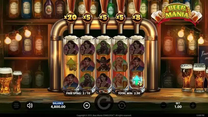 Beer Mania slot screenshot 5