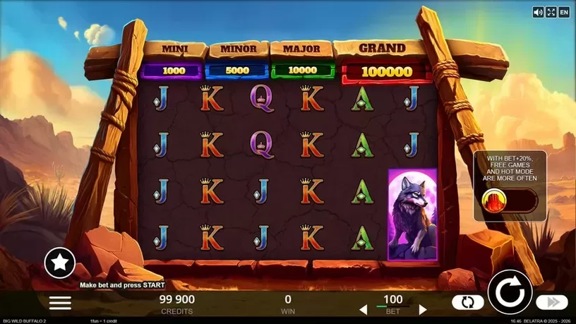 Big Wild Buffalo 2 slot screenshot 1