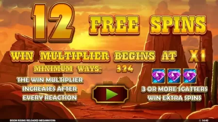 Bison Rising Reloaded Megaways slot screenshot 2