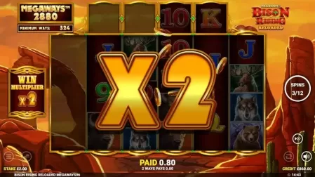 Bison Rising Reloaded Megaways slot screenshot 3