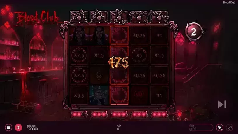 Blood Club slot screenshot 