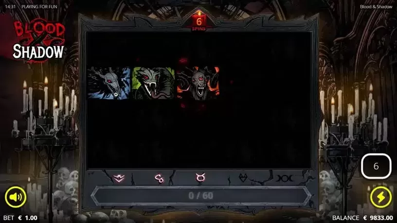 Blood & Shadow slot screenshot 2