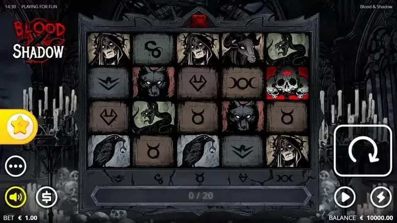 Blood & Shadow slot screenshot 1