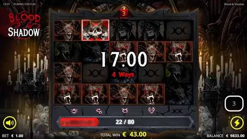 Blood & Shadow slot screenshot 3